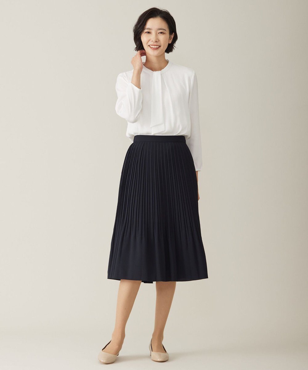 J.PRESS LADIES S 【洗える】ノルディス2wayジョーゼット プリーツ スカート 