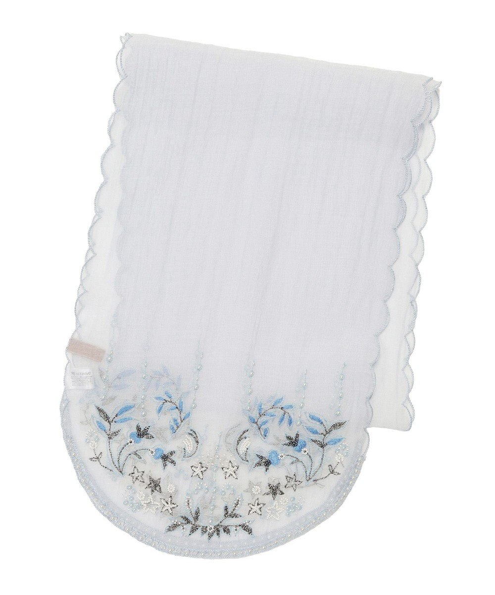 MOONBAT ルナルーチェ ロカ CHANDNI シルクコットン ビーズ刺繍ストール 