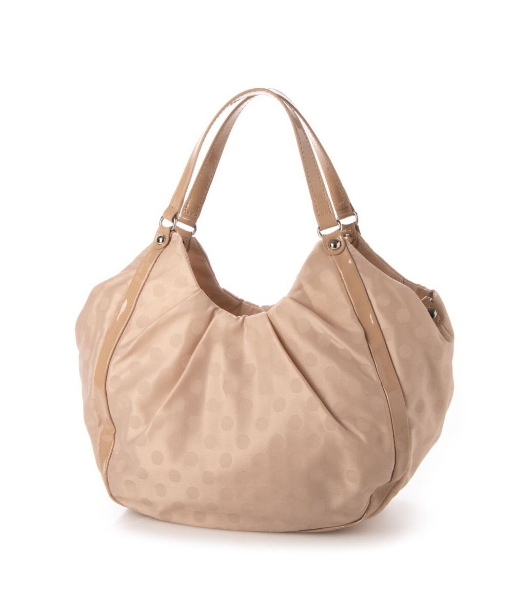 Y'SACCS ドット柄ジャガードエナメルアクセント2wayトート 