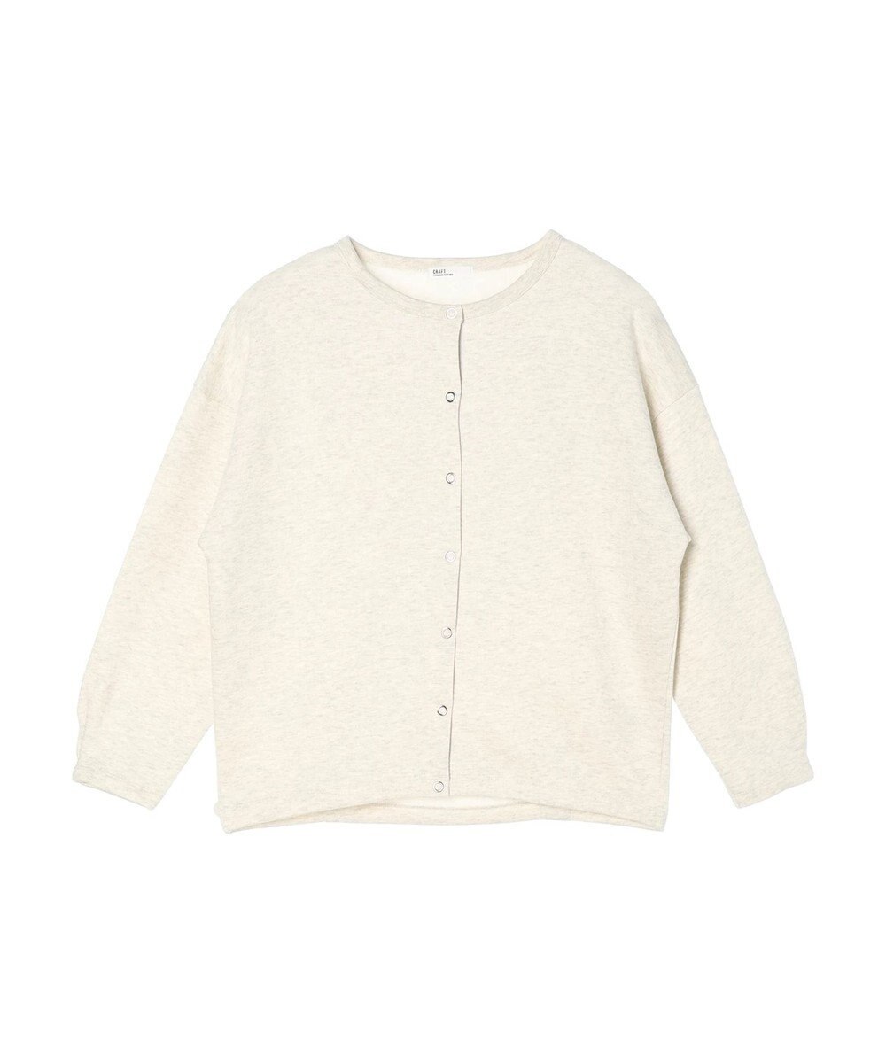 CRAFT STANDARD BOUTIQUE 裏起毛リングドットカーディガン 