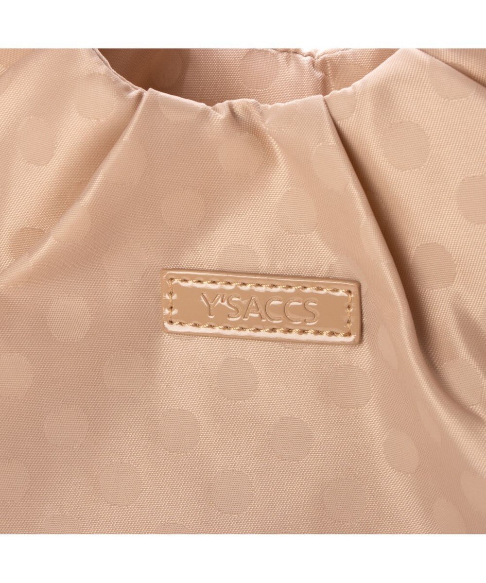 Y'SACCS ドット柄ジャガードエナメルアクセント2wayトート 