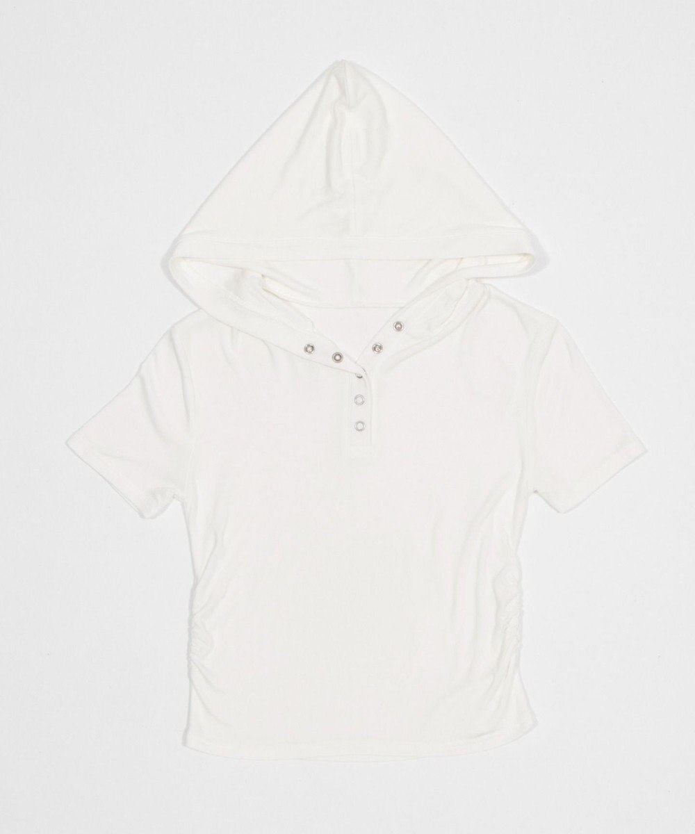 WEGO ヘンリーネックフードT 