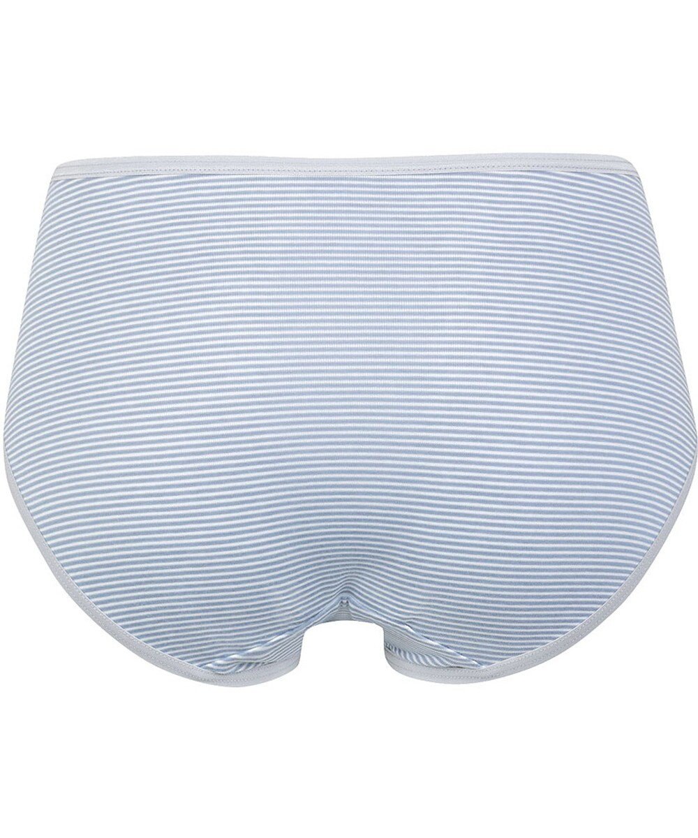 Wing ショーツ 綿混(身生地部) ここちよいフィット感 ムレにくい(身生地部) 【デイリーフィット 綿混ボーダー】 はきこみ丈ふつう EC2650 ウイング／ワコール 