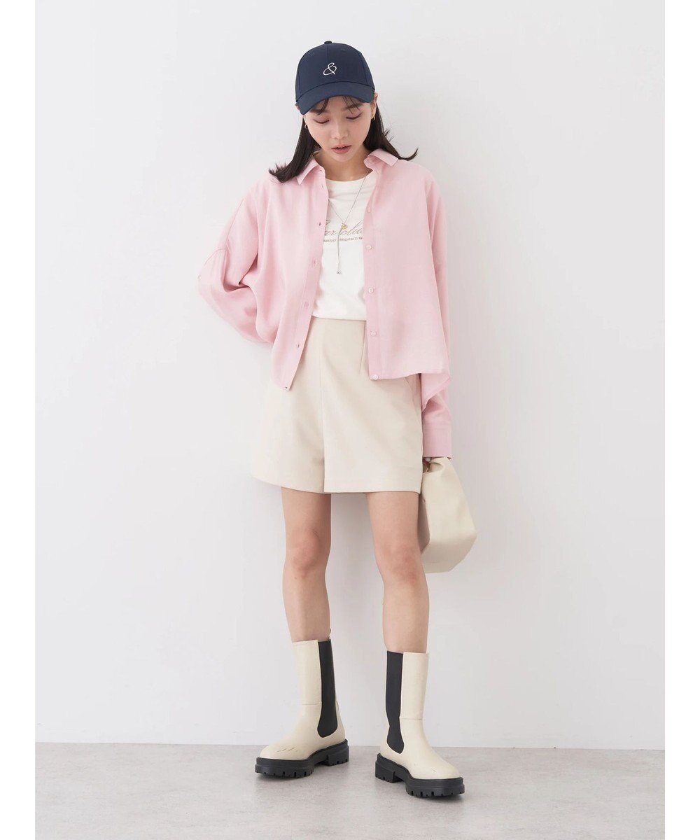 earth music&ecology ドロスト羽織シャツ 