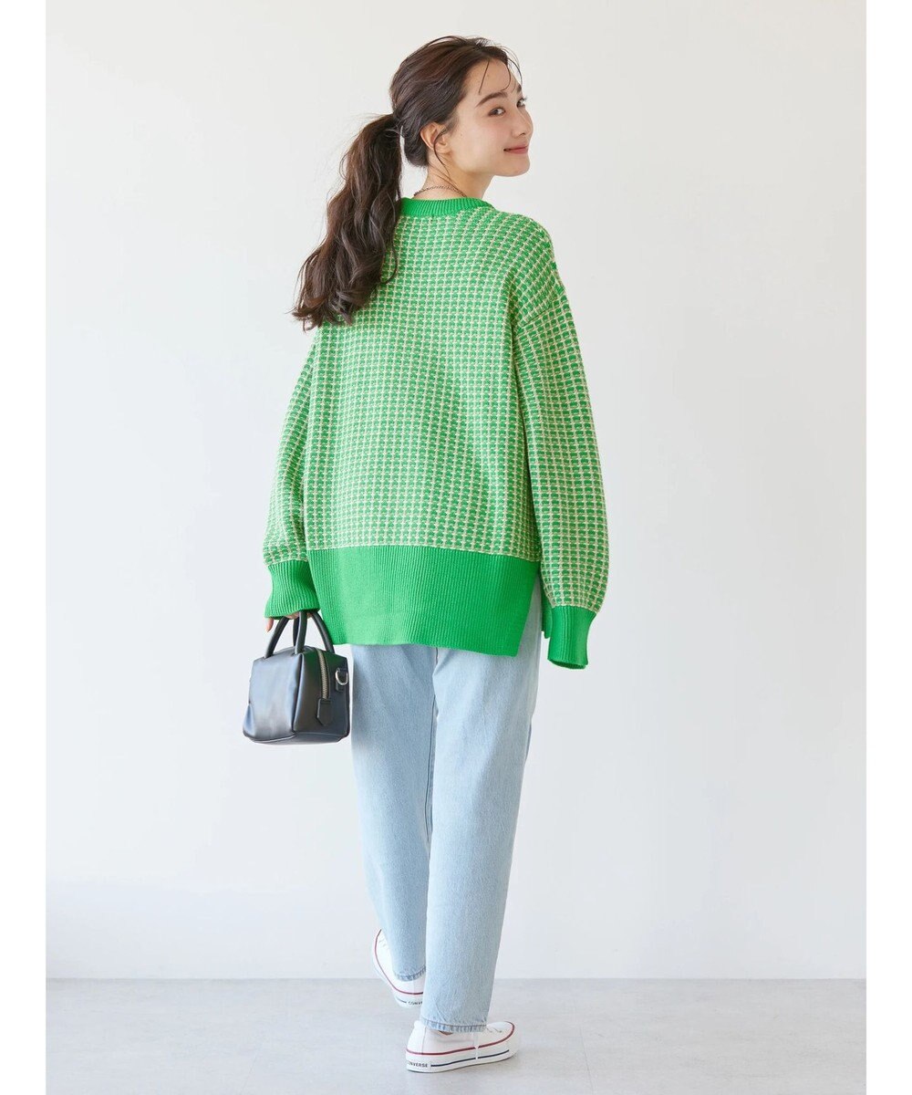 AMERICAN HOLIC 柄編ニットプルオーバー 