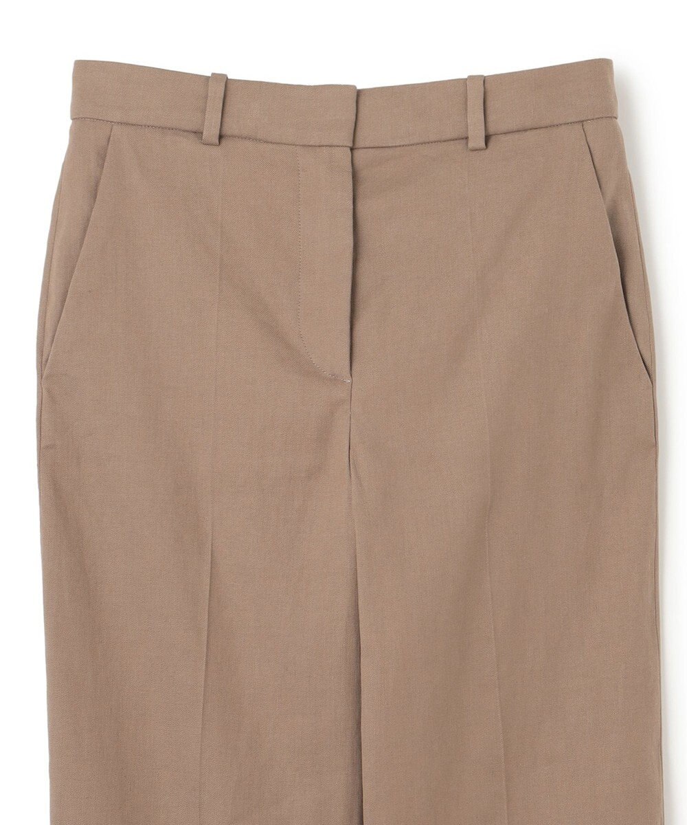 JOSEPH ストレッチリネンコットン　ストレートトラウザーズ 