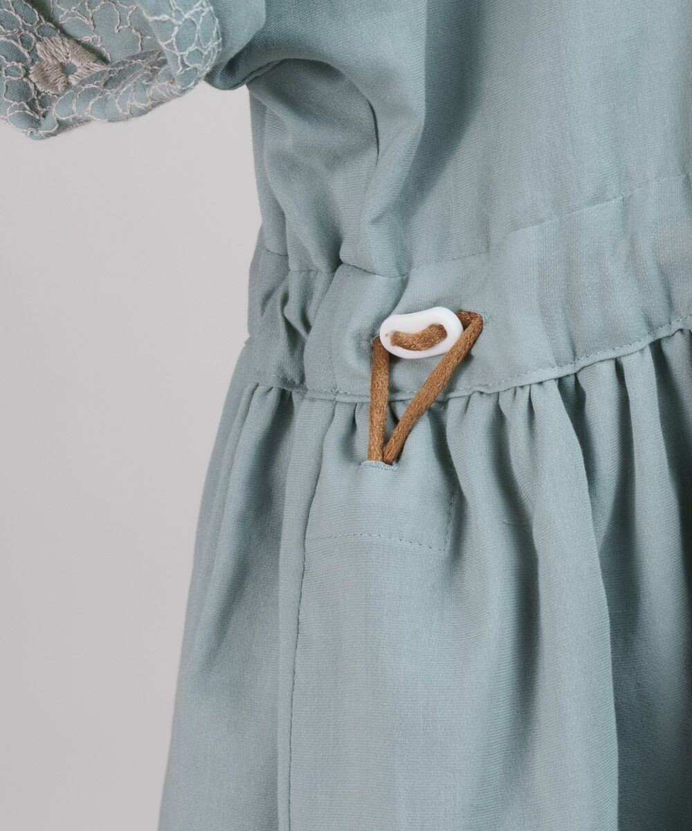 muuc 【手刺繍のような刺繍が美しい】ハイドランジア ドレス 