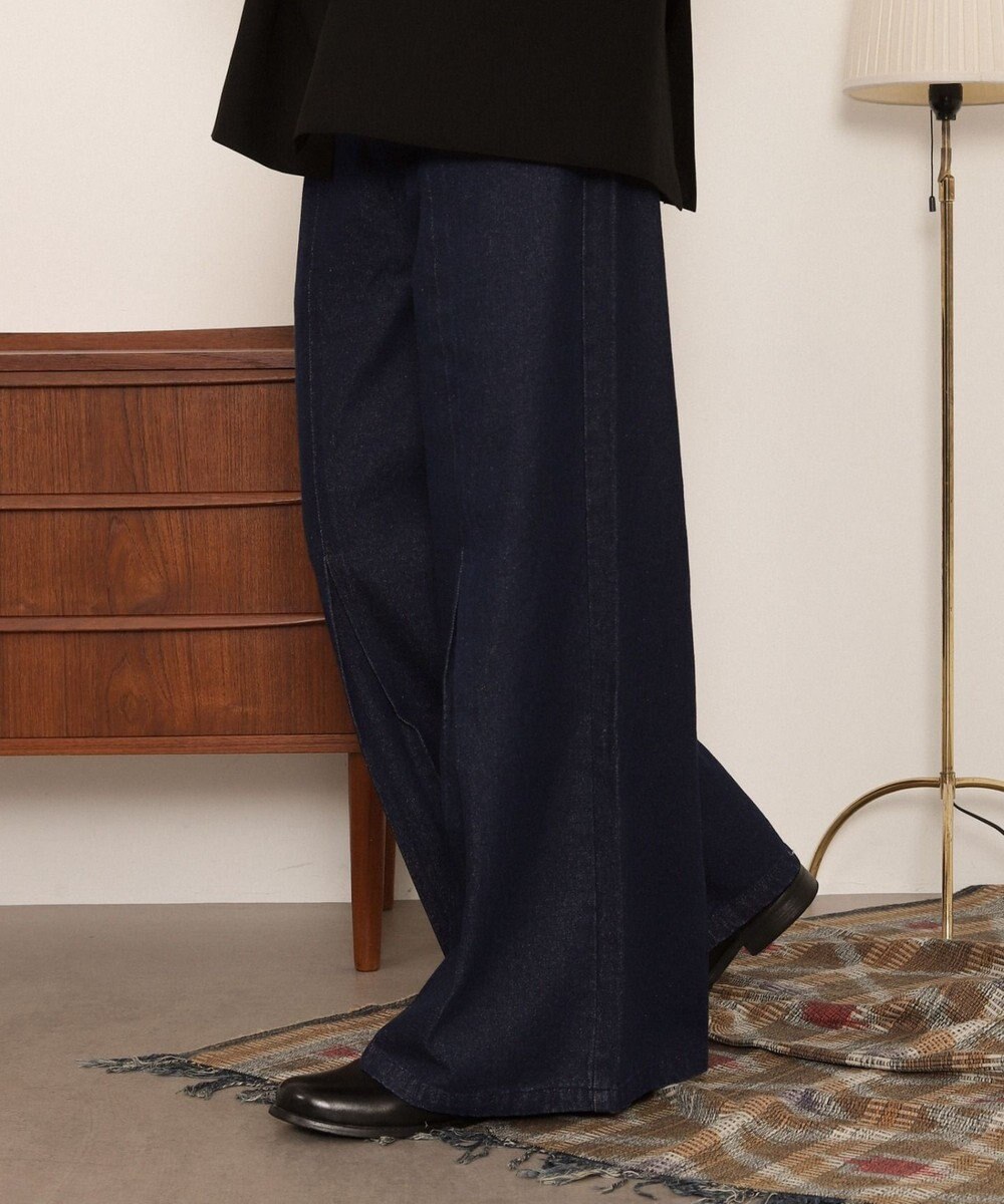 WEGO センタータックバギーフレアデニム 