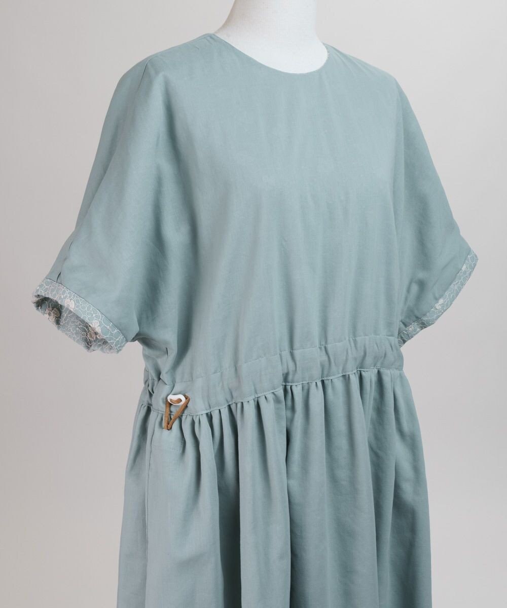 muuc 【手刺繍のような刺繍が美しい】ハイドランジア ドレス 