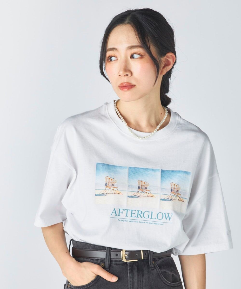 OP／FILA 【Ocean Pacific】フォトプリントTシャツ 