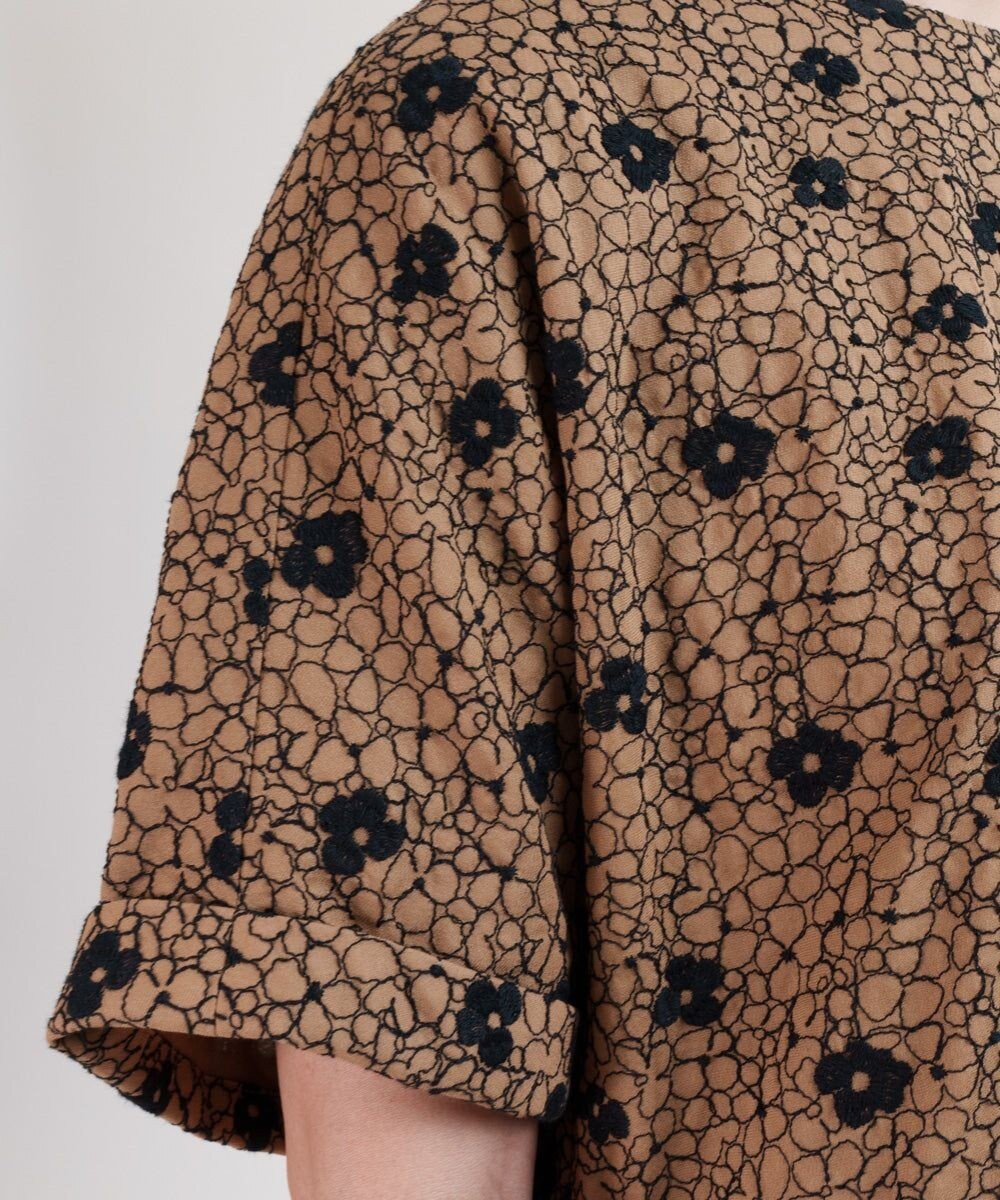 muuc 【手刺繍のような刺繍が美しい】ハイドランジア ドレス 