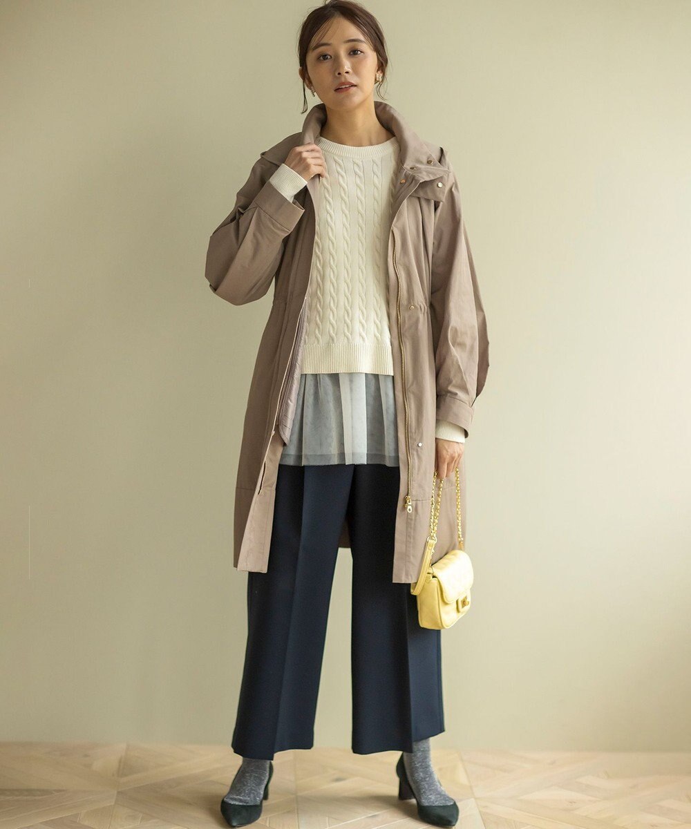 組曲 【WEB限定】中綿ライナー付きモッズ コート 