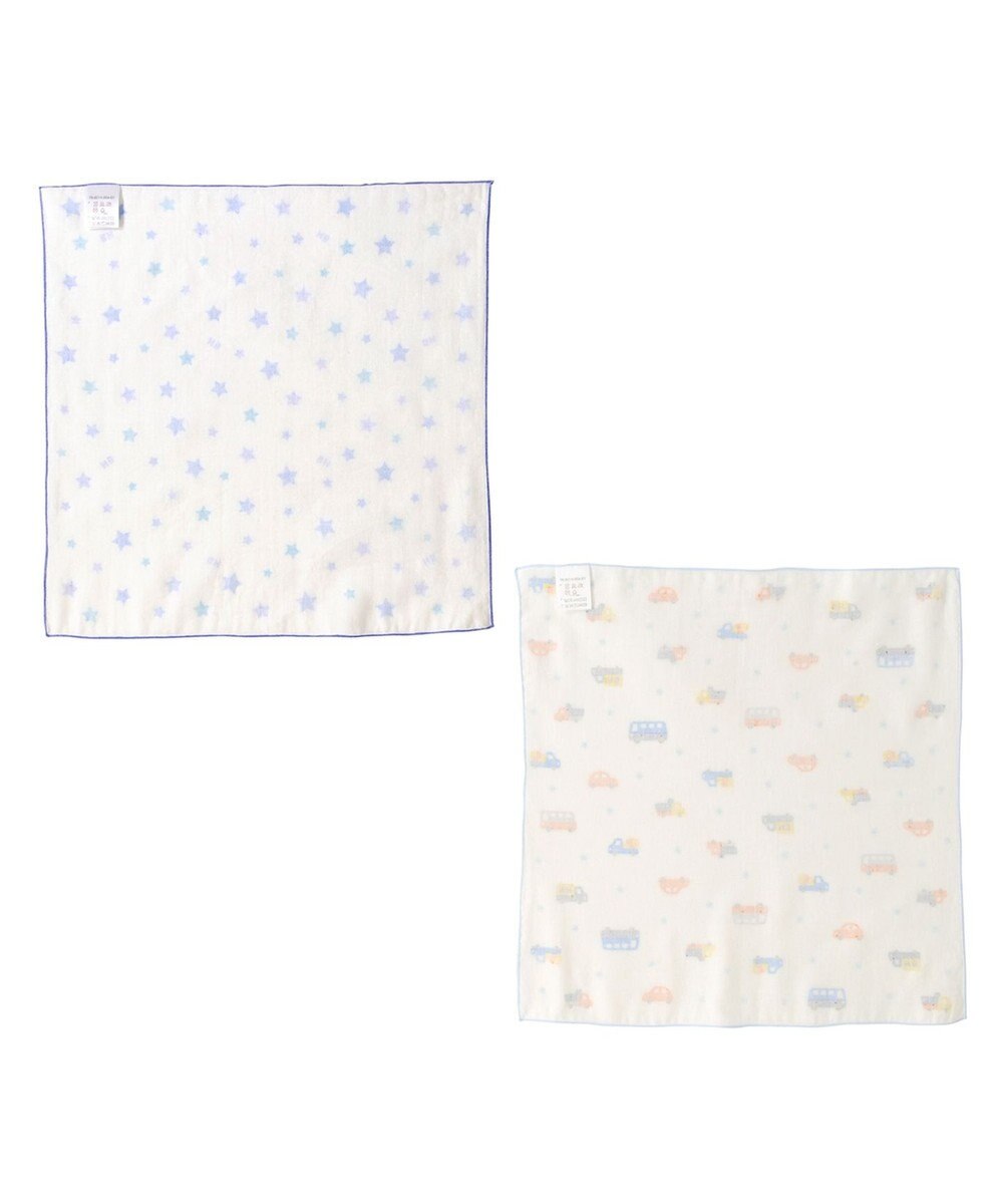 MIKI HOUSE HOT BISCUITS ガーゼハンカチ2枚組セット 