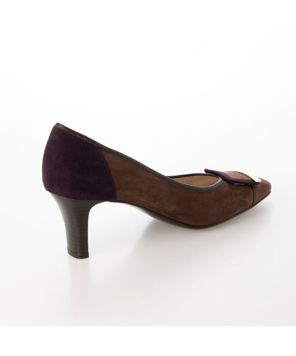 Riz raffinee <Riz raffinee>スクエアトゥメタルバックルパンプス 