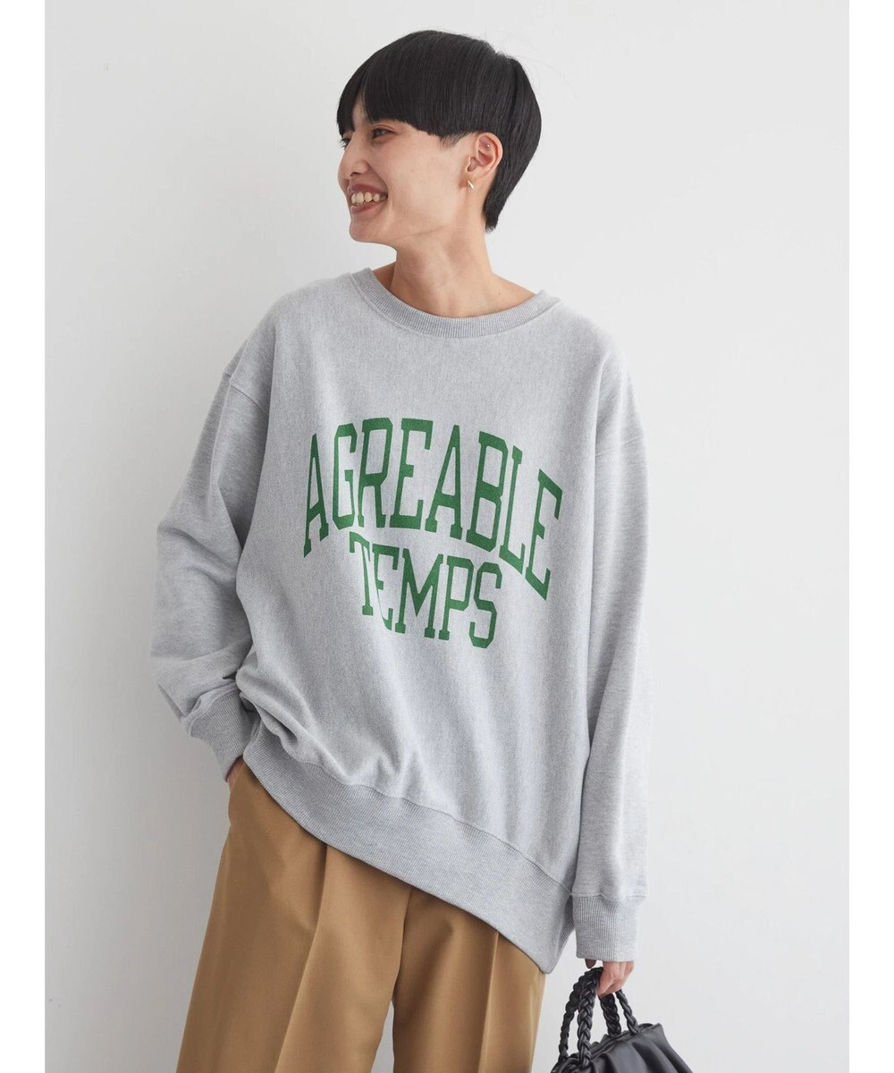 AMERICAN HOLIC ネップ裏毛ロゴスウェット 