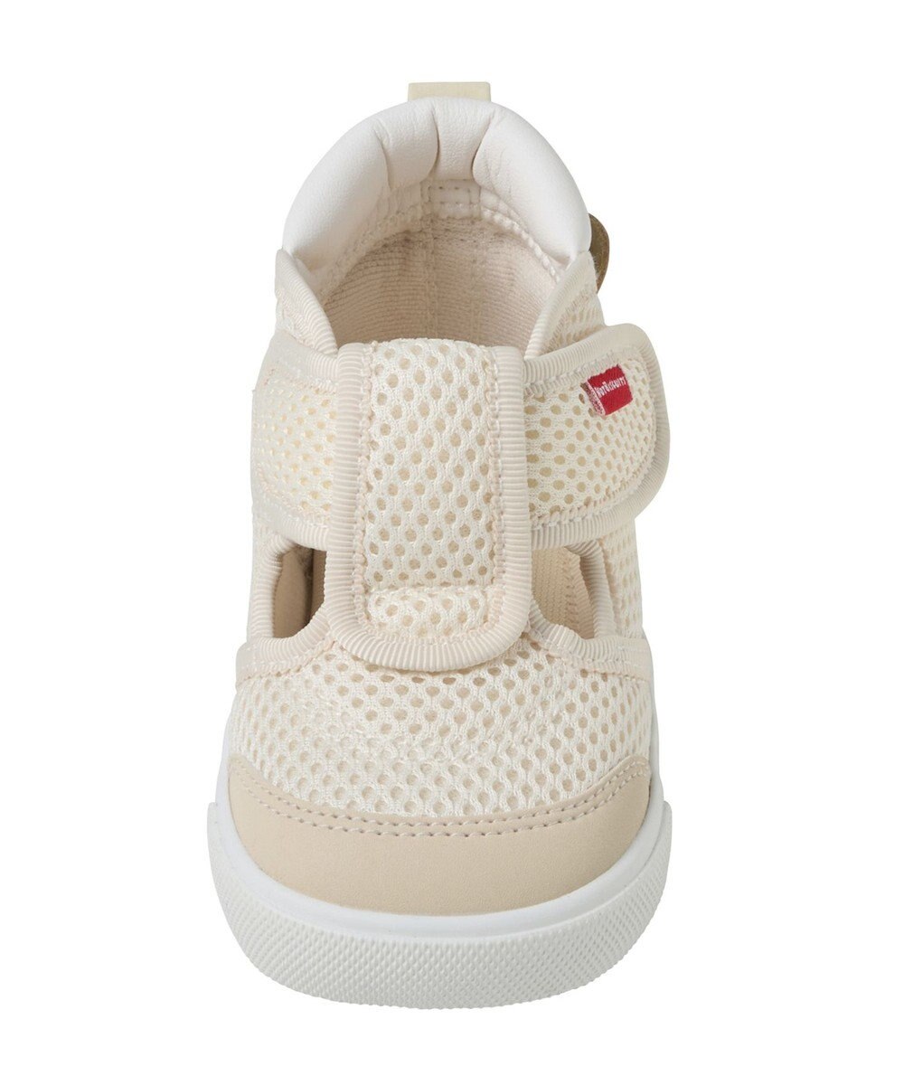 MIKI HOUSE HOT BISCUITS 【14-15cm】かかと顔 メッシュ セカンドベビーシューズ 