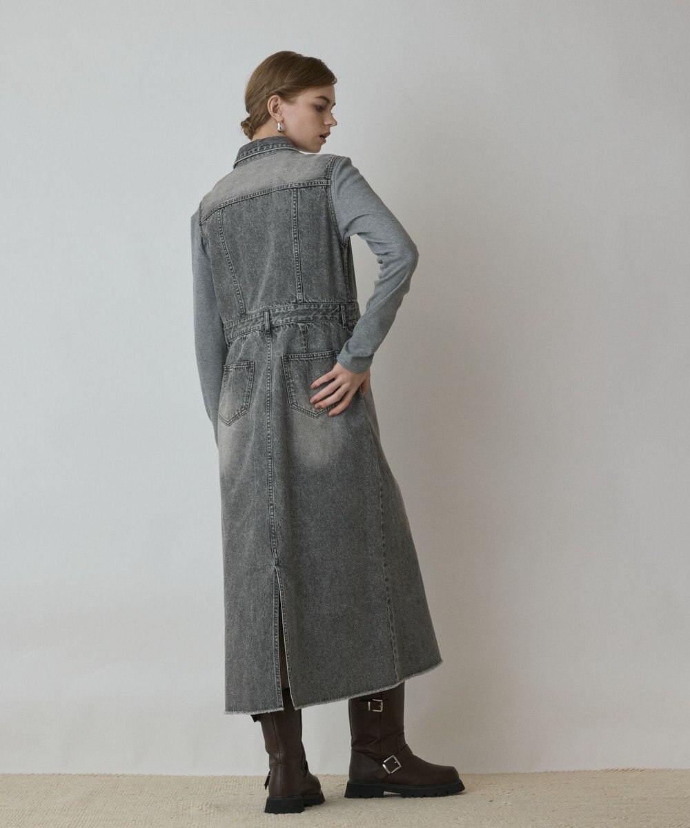 GRACE CONTINENTAL デニムロングジレワンピース 