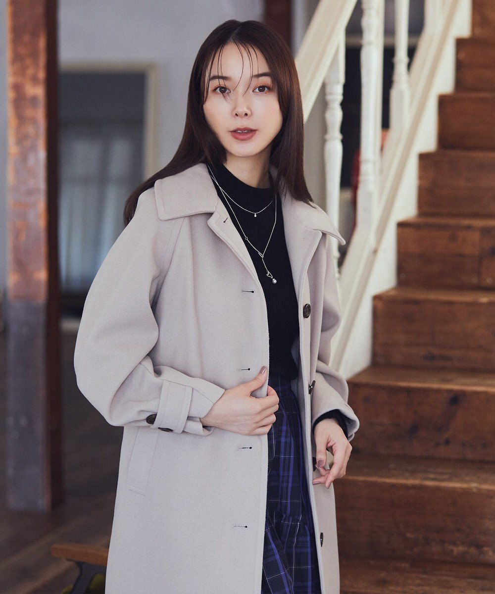 earth music&ecology 2WAYカラーロングコート 