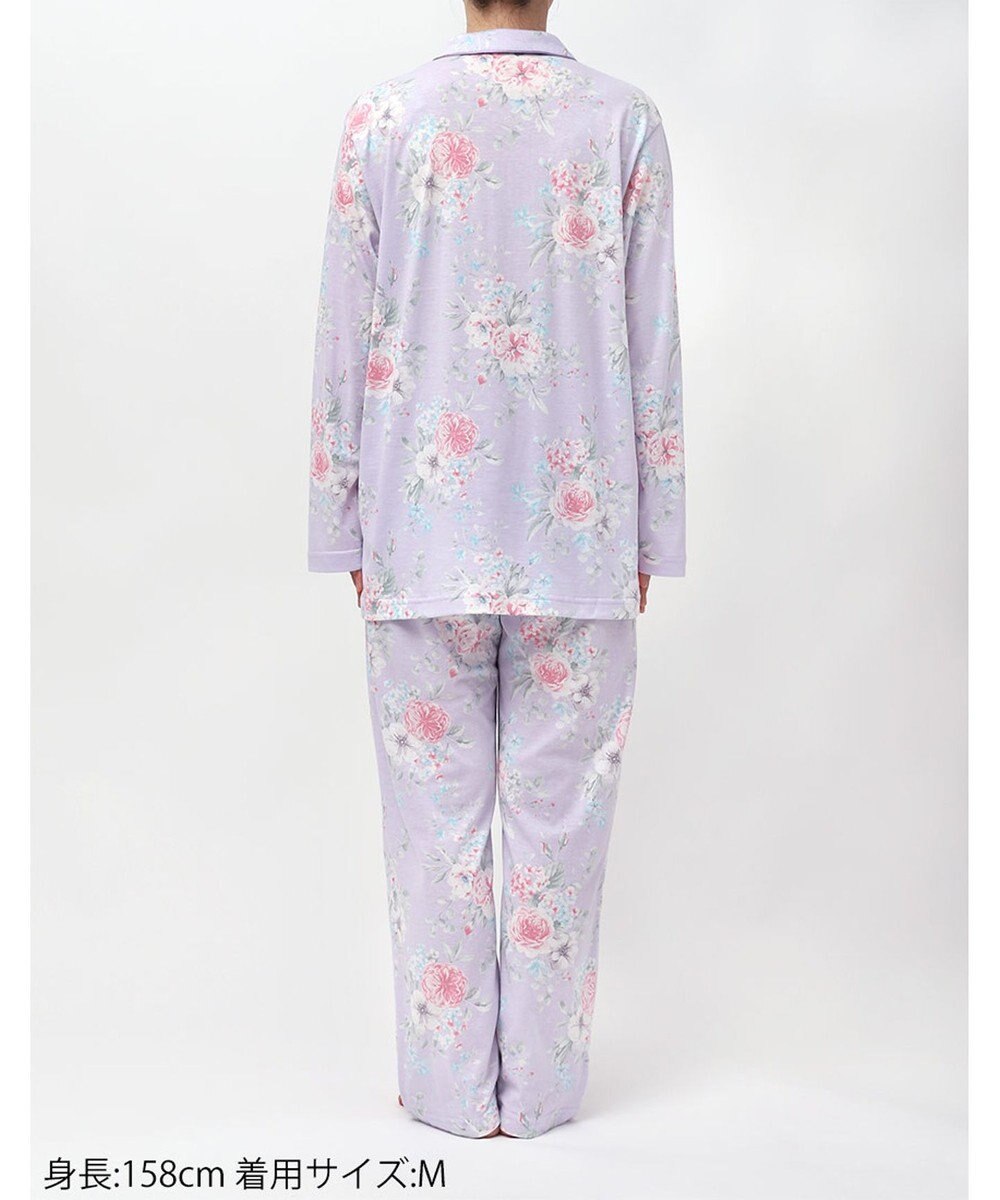 Wing パジャマ 綿100%(本体) 天竺素材 長袖 長ズボン レディース EP8041 ウイング／ワコール 