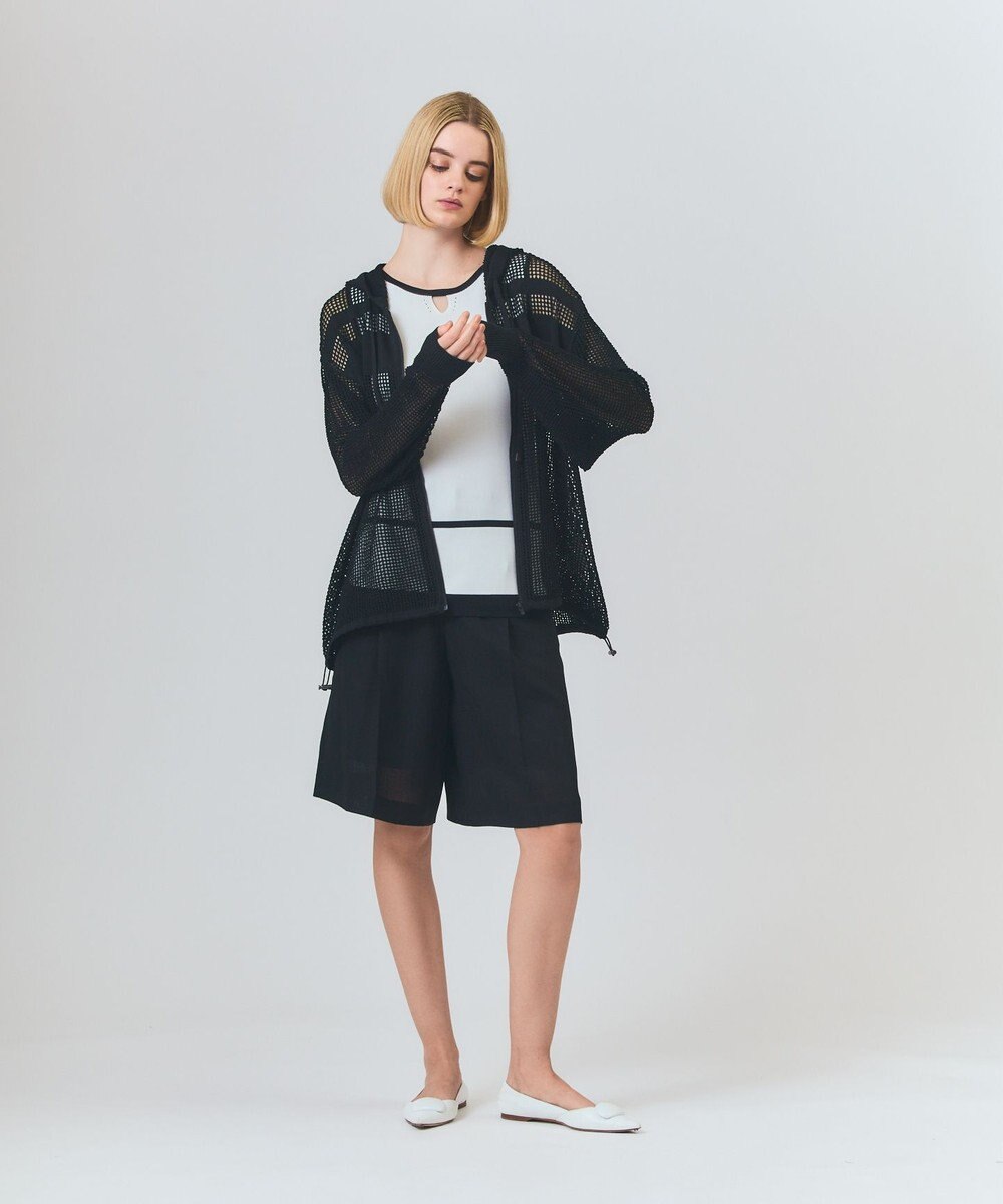 GRACE CONTINENTAL リネンライクシアーパンツ 