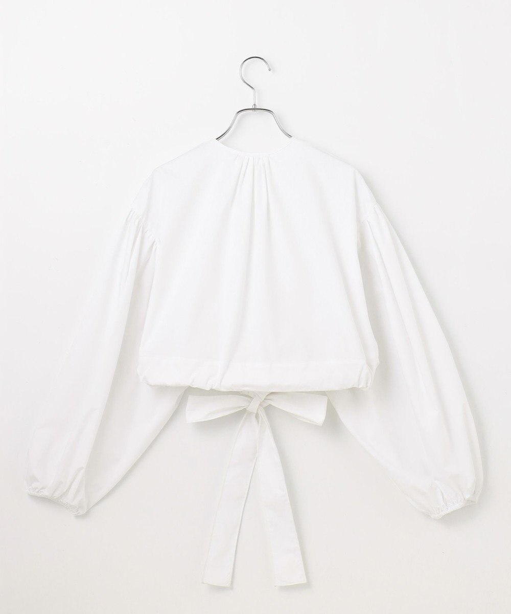 #Newans ウエストリボンショートブラウス 