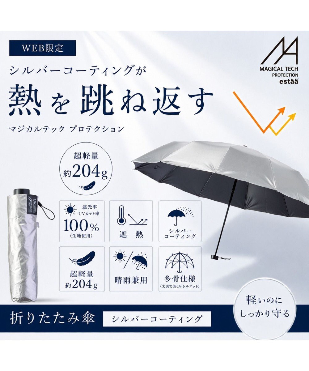 MOONBAT 【遮光100％/超軽量/耐久性】マジで軽い傘 晴雨兼用 折りたたみ日傘 マジカルテックプロテクション Tough 12 rib 55cm 