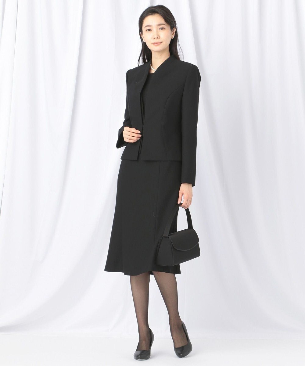 自由区 FORMAL 【前開きワンピース】ネルファータリンググログラン ジャケット+ワンピース 