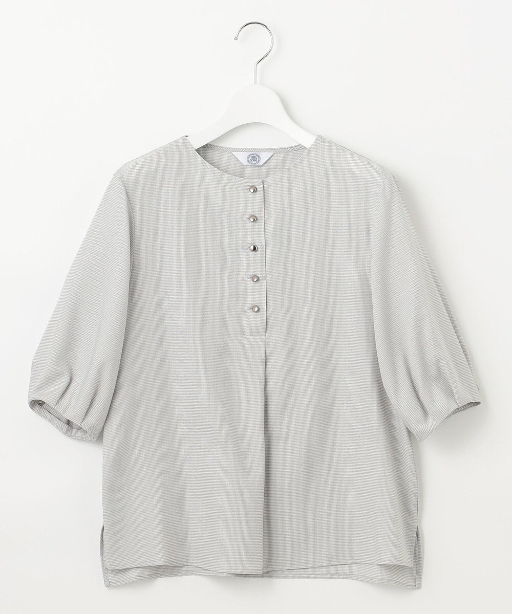 J.PRESS LADIES S 【洗える】ウォッシャブルキュプラツイル ボートネック ブラウス 