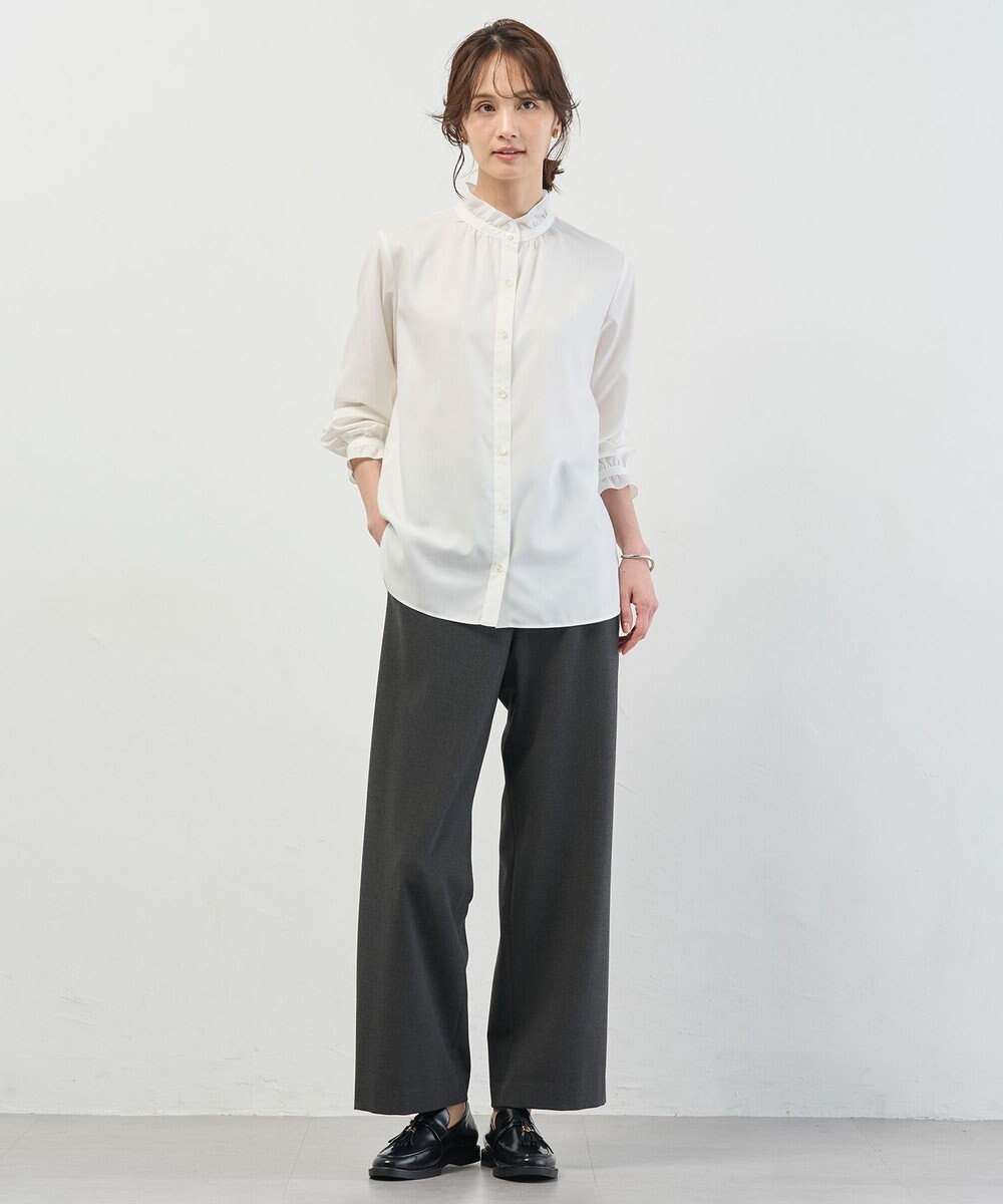 J.PRESS LADIES SOFTサーモ2way ストレート パンツ 