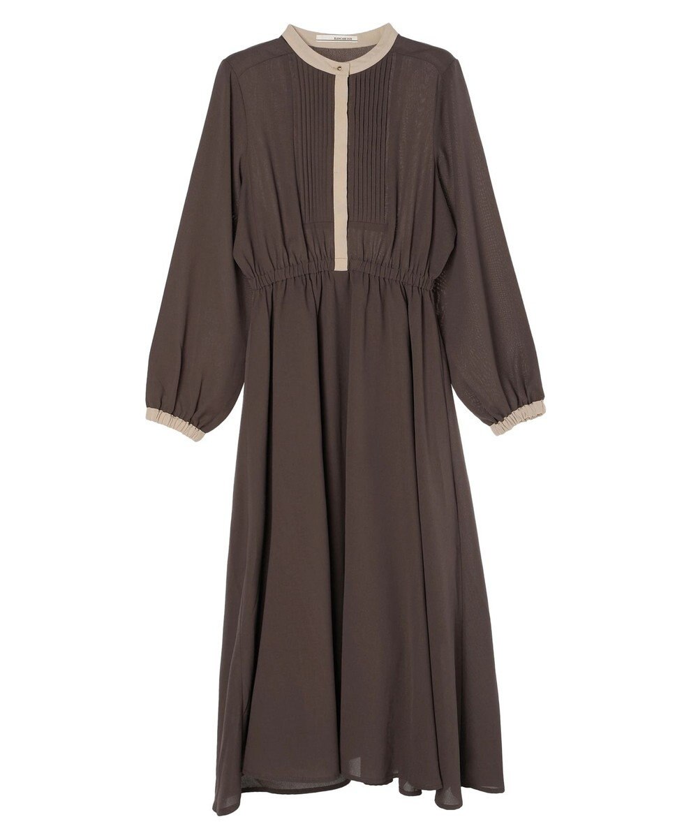 Green Parks ・ＥＬＥＮＣＡＲＥ　ＤＵＥ　バイカラーピンタックワンピ 