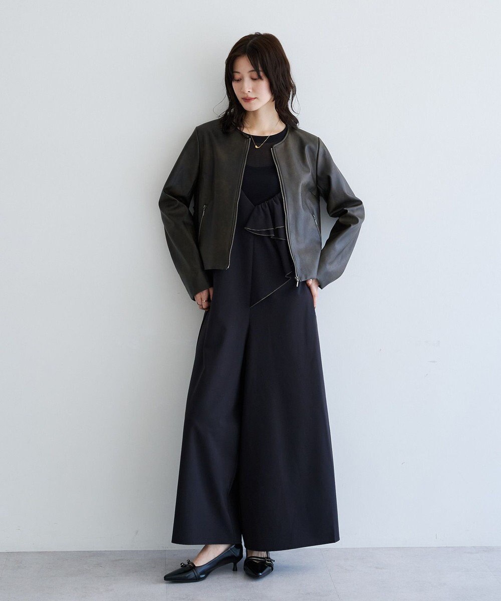 YECCA VECCA ラッフルキャミオールインワン 