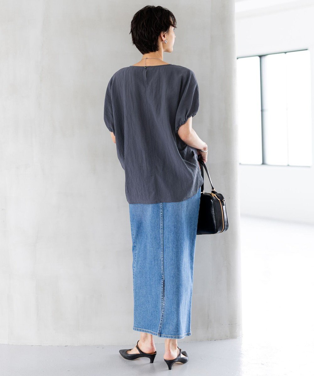 23区 S 【SLOW/一部店舗限定】ナチュラルピケワッシャー ブラウス 