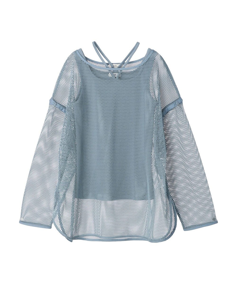 earth music&ecology ＳＥＴ２点メッシュプルオーバー＋タンクトップ 