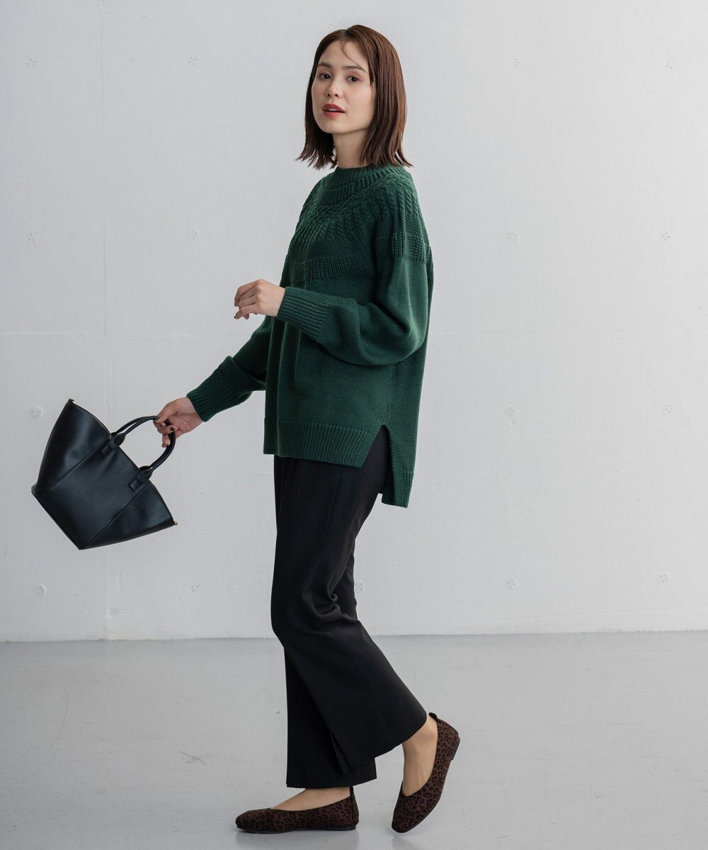 ANY 【洗える】ソフトタッチ求心ニット 