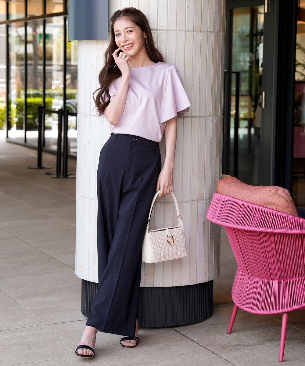 ANY SIS S エアリーストレッチ ワイドパンツ 