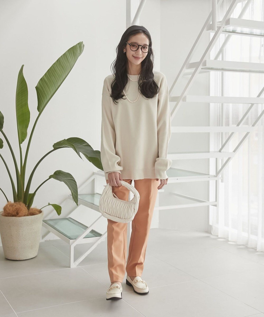 WEGO 【ユニセックス着用ITEM/MLサイズ展開】ミラノリブクルーネックプルオーバー 