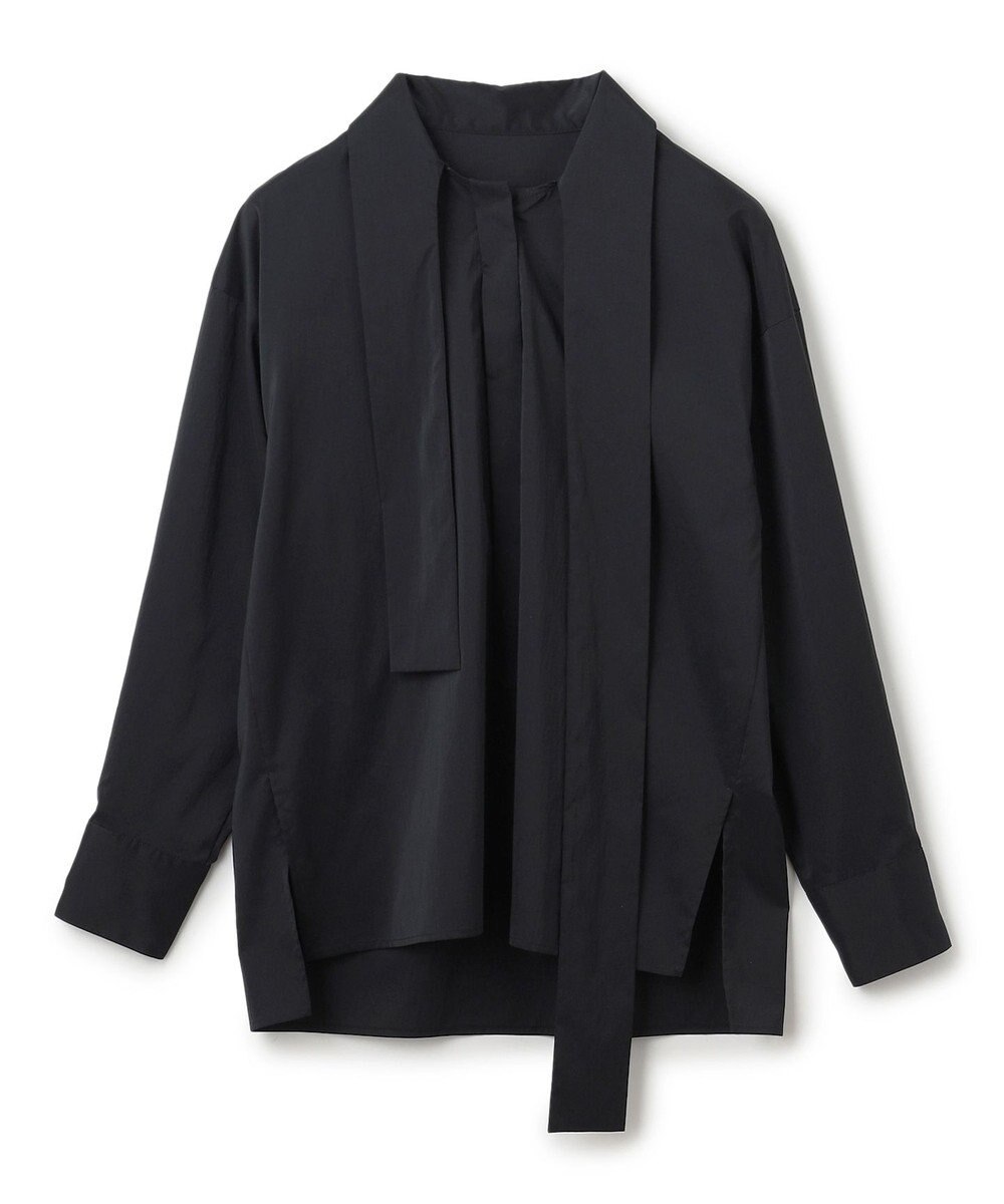 uncrave シルクライクタフタ ボウタイブラウス 