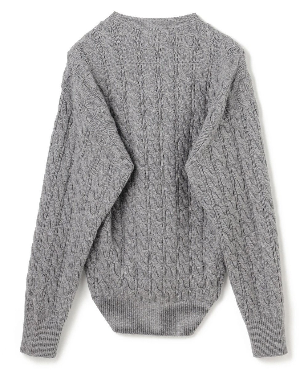 BEIGE， 【洗える】SEDONA / ウールカシミヤケーブルニット 