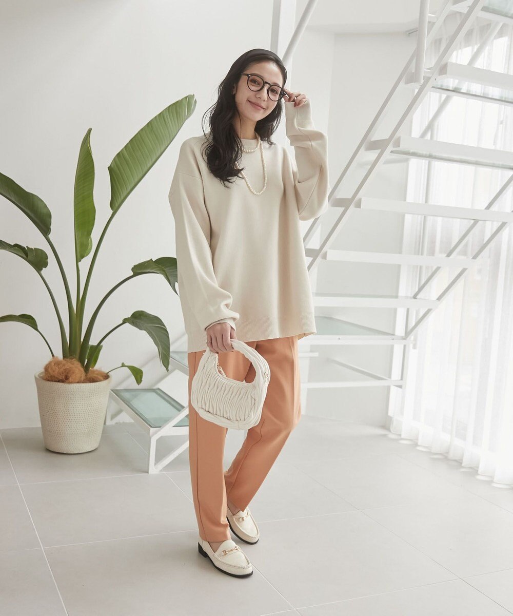 WEGO 【ユニセックス着用ITEM/MLサイズ展開】ミラノリブクルーネックプルオーバー 