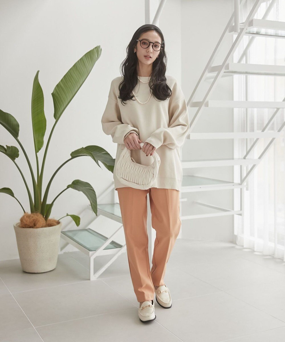 WEGO 【ユニセックス着用ITEM/MLサイズ展開】ミラノリブクルーネックプルオーバー 