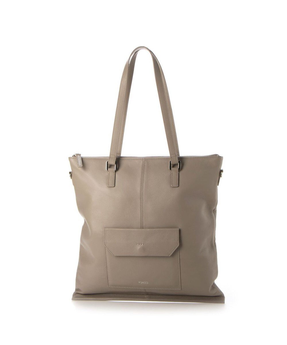 Y'SACCS イタリアンシープ2WAYフラットトート 