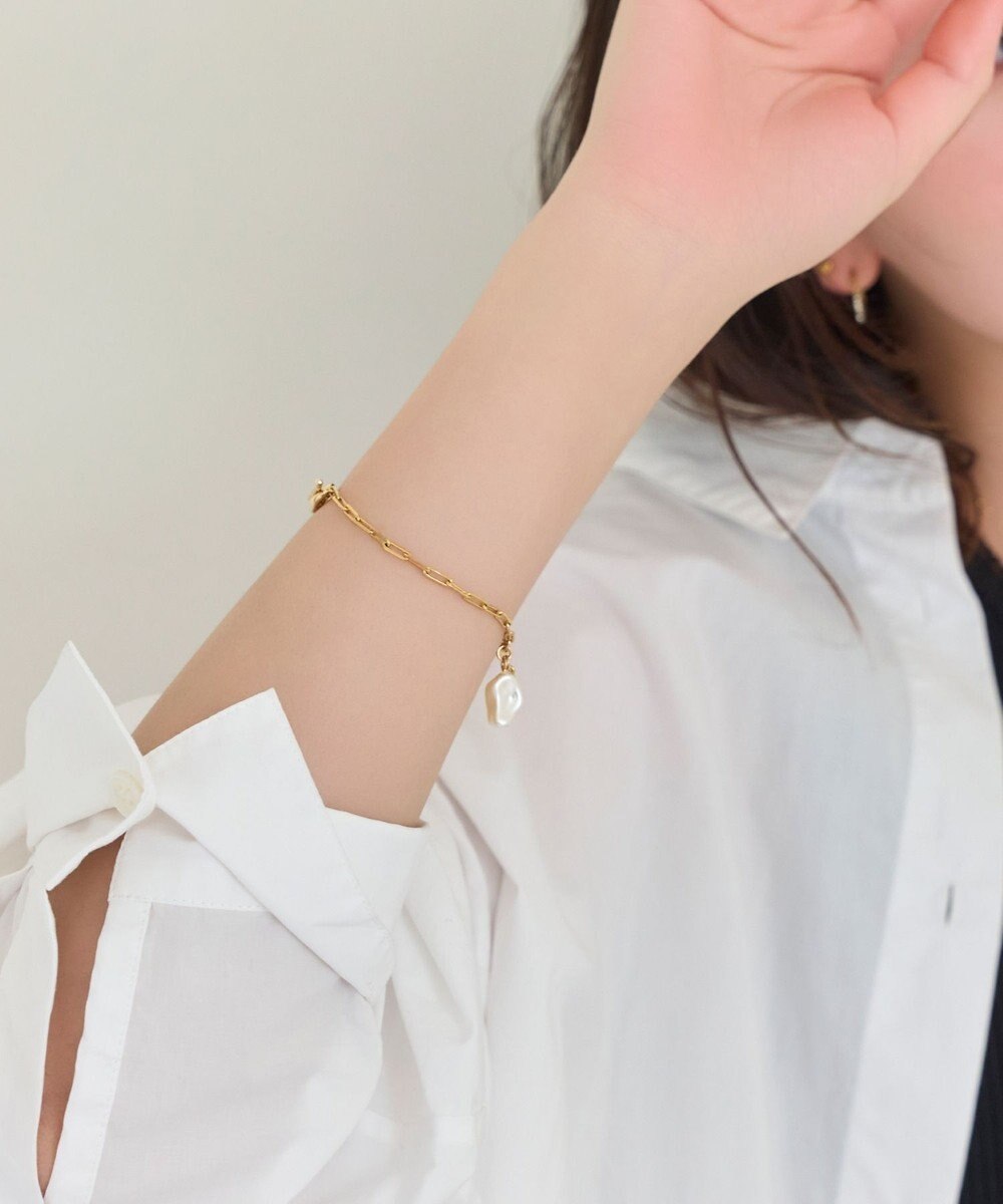 Phoebe <オンワード限定セット>スライヴパールネックレス×フロウラインメタルブレスレット 