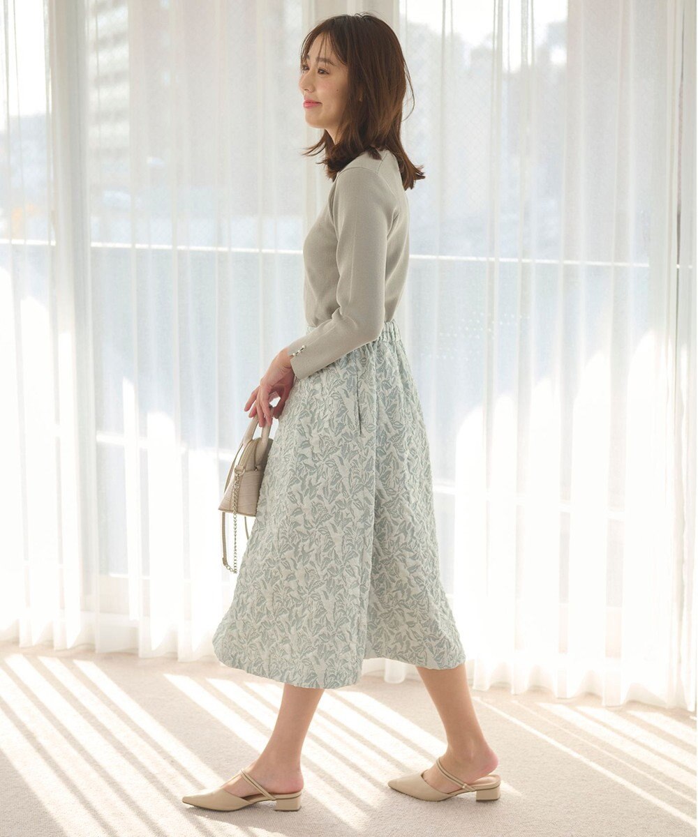 Feroux 【セットアイテム】ニット×ジャガードスカート セット 