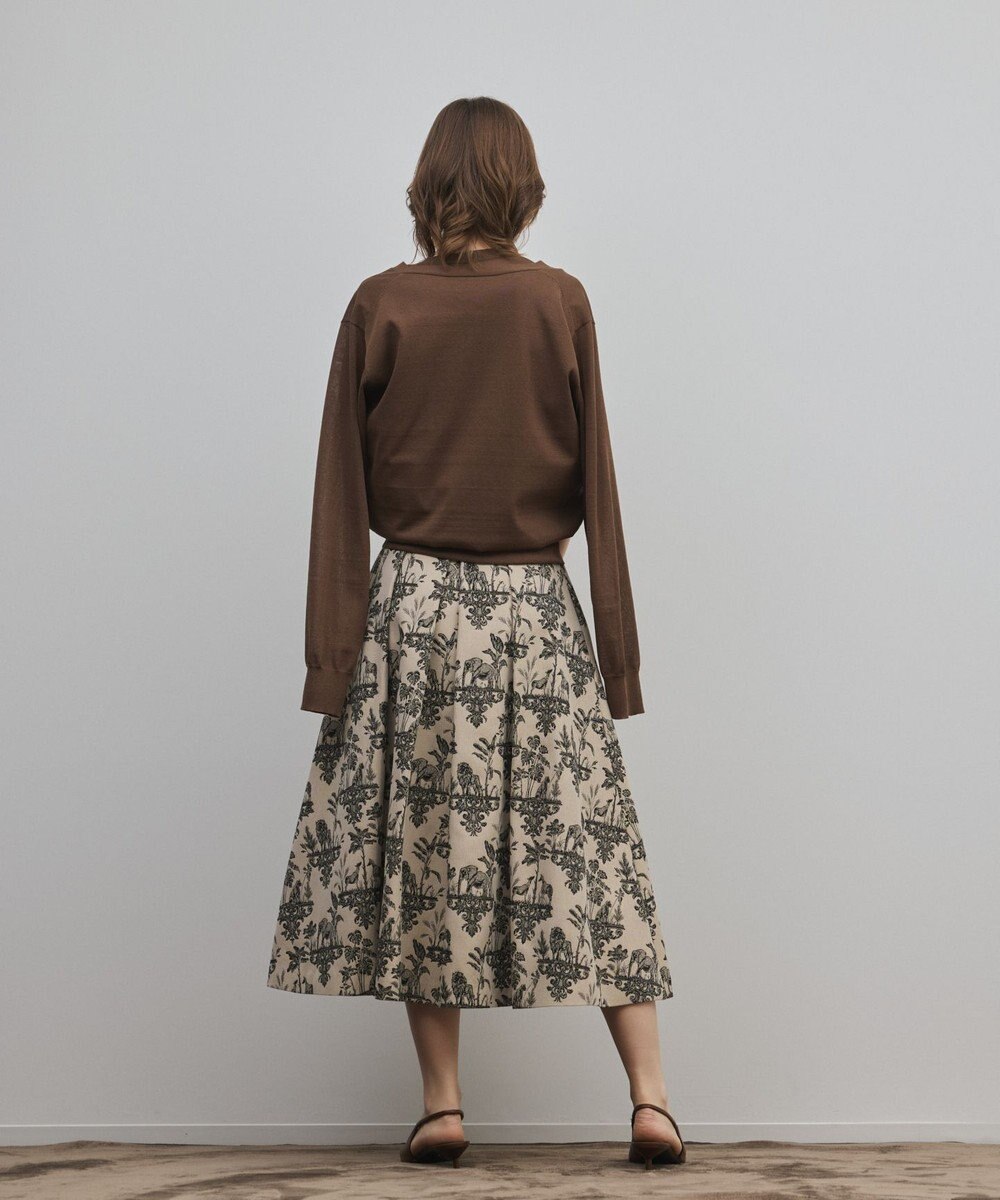 GRACE CONTINENTAL アニマルジャガードスカート 