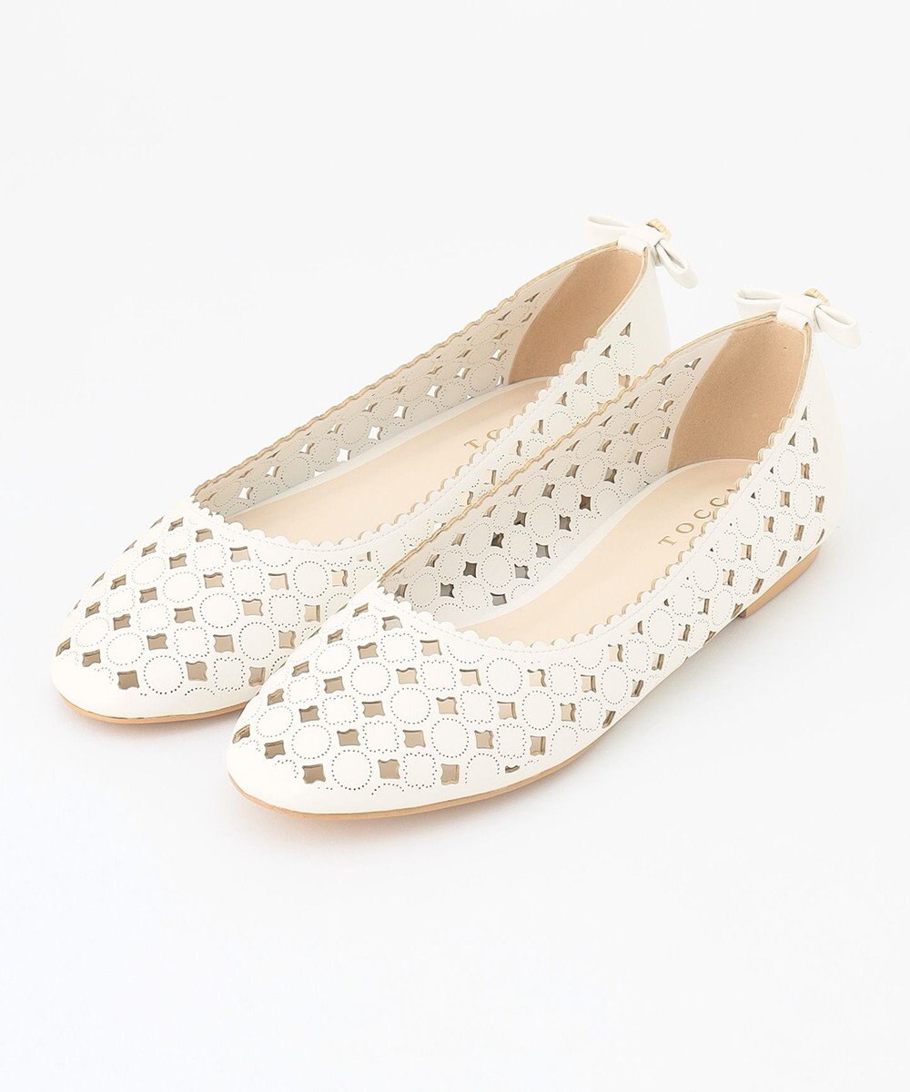 TOCCA 【大人百花掲載】LUCKY CLOVER FLATSHOES フラットシューズ 