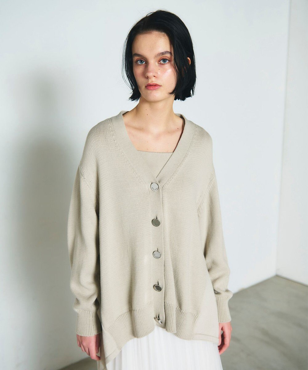 GRACE CONTINENTAL リリヤーンルーズカーディガン 