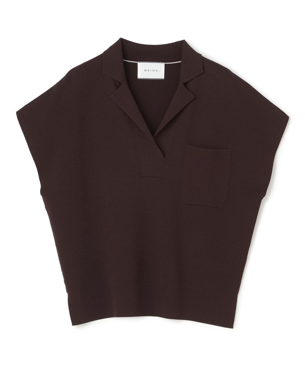 BEIGE， NADIA / ストレッチ スキッパーニット 