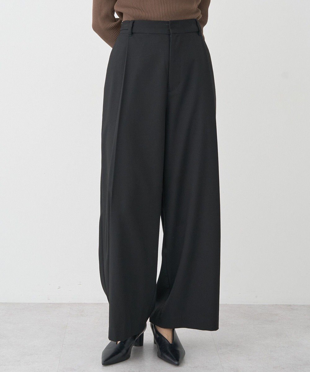 earth music&ecology 【2WAY】ウエストタブタックパンツ 