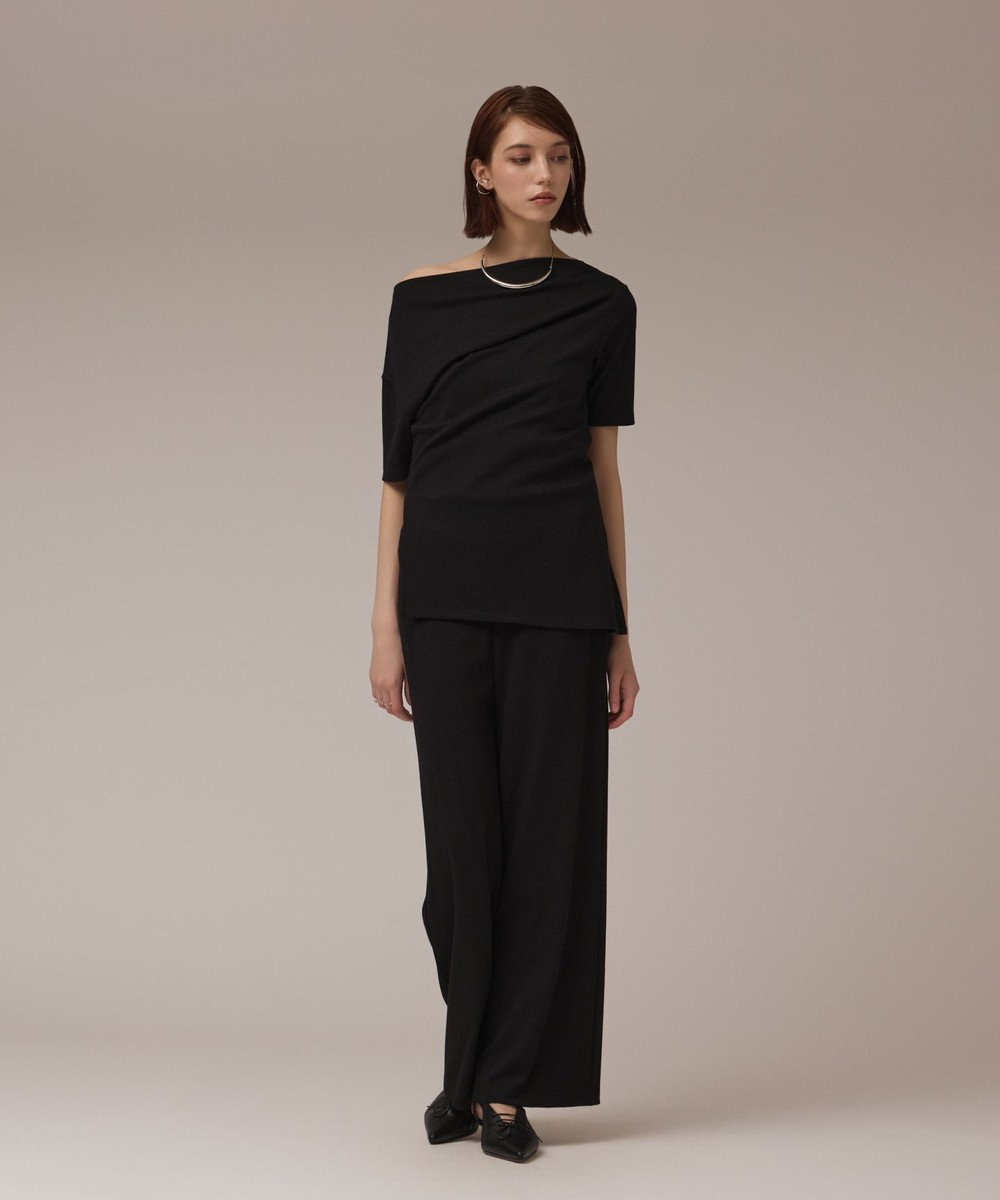 GRACE CONTINENTAL ラメリブジャージトップ 