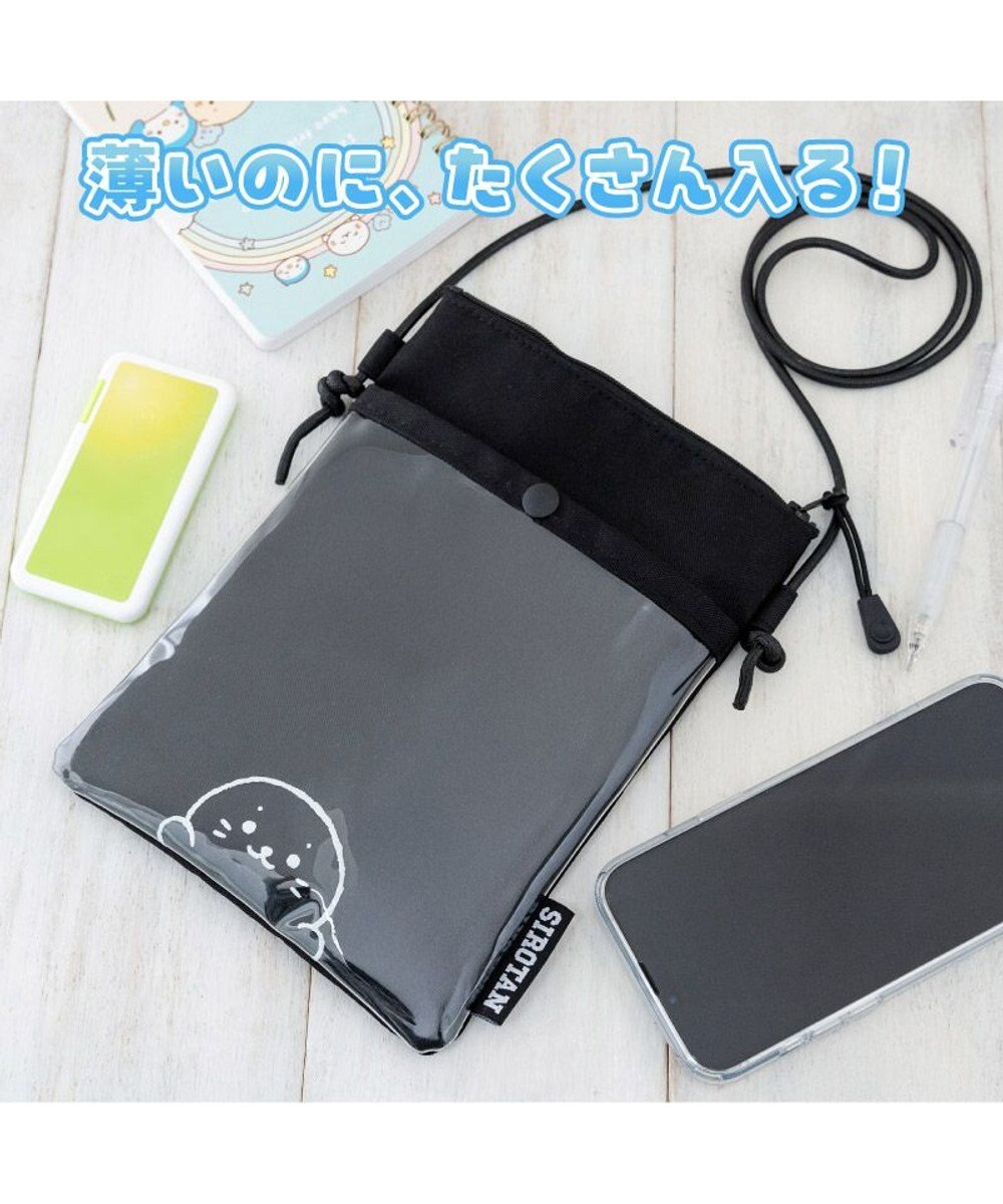 Mother garden しろたん 窓付 ミニサコッシュ 《ブラック》 